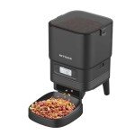 Nityers Automatic Cat Feeder 4L - Timed Pet Feeder for Cats and Dogs with Dry Cat Food Dispenser, Dog and Cat Food Storage Container, Programmable Control 1-6 Meals Pet Day, 10s Voice, Safety Lock
