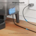 Nityers Automatic Cat Feeder 4L - Timed Pet Feeder for Cats and Dogs with Dry Cat Food Dispenser, Dog and Cat Food Storage Container, Programmable Control 1-6 Meals Pet Day, 10s Voice, Safety Lock