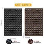 2 Pcs Gummy Balls Candy Molds Silicone 188 Cavity Soccer Basketball Baseball Rugby Silicone Mold for Chocolate, Fondant, Candy, Biscuits, Cookie, Jelly and Dog Training Commands Concept
