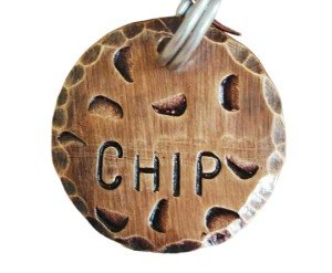 Dog Tags for Dogs, Cookie Dog Tag, Biscuit Pet Tag, Foodie Dog Tag, Pet ID Tag, Dog Tag, Dog Tags, Hand Stamped Tags, Dog Tag, Pet Tag, Cat Tag (1.25")