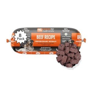 New Zealand Frozen Dog Rolls - Beef, 8 Pack