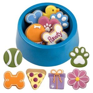 WOOFKIES Hand-Decorated Smokey Dog Treats - 12 ct