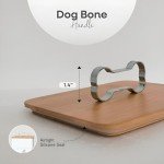 Rockyhaus Airtight Bamboo Dog Treat Container Set