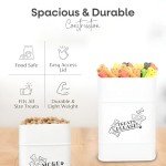 Rockyhaus Airtight Bamboo Dog Treat Container Set