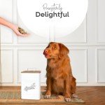 Rockyhaus Airtight Bamboo Dog Treat Container Set