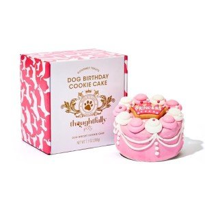 Pink Princess Peanut Butter Dog Birthday Cake