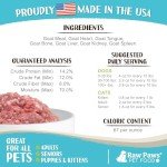 Raw Paws Goat Recipe Dog Food Rolls - 20 Pack