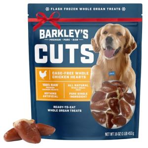 Barkley’s Frozen Raw Chicken Hearts Dog Treats