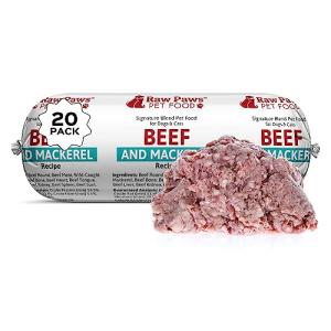 Raw Paws Beef & Mackerel Dog Food Rolls
