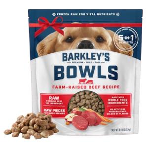 Barkley’s Frozen Raw Beef Dog Food Bag