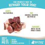 Raw Paws Frozen Beef Heart Treats for Dogs