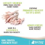 Frozen Chicken Feet for Dogs, 6-Pack