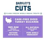 Frozen Raw Turkey Gizzards Dog Treats, 16 Oz