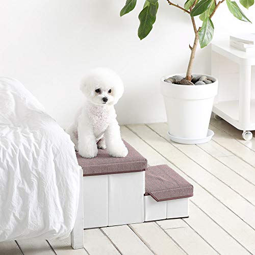 Foldable 2-Tier Pet Steps for Small Dogs