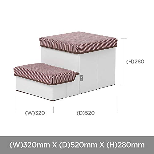 Foldable 2-Tier Pet Steps for Small Dogs