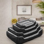 Washable Rectangle Dog Bed for Large Breeds