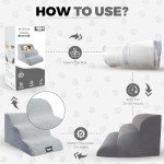 Foam Dog Stairs - 3-Tier Steps for Pets