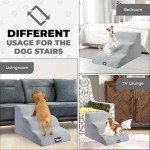 Foam Dog Stairs - 3-Tier Steps for Pets