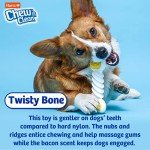 Bacon Scented Twisty Bone Dog Chew Toy