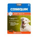 Cosequin Joint Health Supplement for Dogs - With Glucosamine, Chondroitin, MSM, and Omega-3's, 120 Soft Chews