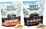 Tucker's Raw Frozen Freeze Dried Raw Dog Food, Pork, Lamb & Pumpkin Formula and Pork, Bison & Pumpkin Formula, Red Meat Variety Pack of 2