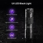 UV Flashlight Black Light, Consciot 12 LED 395nm Ultraviolet Blacklight, Portable Mini Torch Light Pet Urine Detector for Dog/Cat Urine, Dry Stains, Bed Bug, Matching with Pet Odor Eliminator