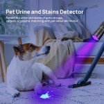 UV Flashlight Black Light, Consciot 12 LED 395nm Ultraviolet Blacklight, Portable Mini Torch Light Pet Urine Detector for Dog/Cat Urine, Dry Stains, Bed Bug, Matching with Pet Odor Eliminator