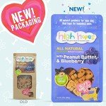High Hopes - Every Sale Gives Hope to Homeless Pets - Peanut Butter and Blueberry Baked Dog Treats, 10 Ounce Bag (Pack of 2), All Natural Dog Treats, Grain Free Dog Biscuits, Baked Dog Cookies