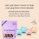 Bocce's Bakery Dailies Sweet Dreams Dog Treats for Bedtime Support, Wheat-Free Dog Treats, Made with Real Ingredients, Baked in The USA, All-Natural Soft & Chewy, Banana & Honey, 6 oz