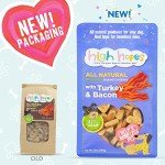 High Hopes - Every Sale Gives Hope to Homeless Pets - Turkey and Bacon Baked Dog Treats, 10 Ounce Bag (Pack of 2), All Natural Dog Treats, Grain Free Dog Biscuits, Baked Dog Cookies