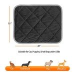NWK Self Warming Thermal Pet Mat for Dogs and Cats, Body Heat Reflecting Cat Bed Mat, Washable, for Sofa & Crate & Kennel & Car Seat (16’’ X 20’’, Black)