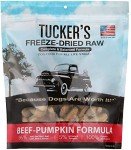 Tucker's Raw Frozen Freeze Dried Raw Dog Food, Beef & Pumpkin Formula 14oz