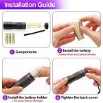 Black Light UV Flashlight,Vansky Blacklight 12 LED Urine Detector For Dog/Cat/Pet Urine & Dry Stains and Bed Bug On Carpets/Rugs/Floor,Matching with Pet Odor Eliminator