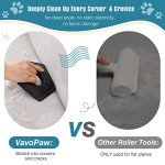 VavoPaw Pet Hair Remover, Dog Cat Hair Detailer for Couch, Multifunctional Fur Removal Brush for Carpet, Auto Detailing, Furniture, Lint, Sofa, Black