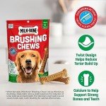 Milk-Bone Original Brushing Chews 25 Large Daily Dental Dog Treats Scrubbing Action Helps Clean Teeth
