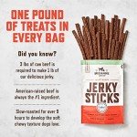 Rocco & Roxie Dog Treats for Small, Medium & Large Breed - Soft Treats for Senior Dogs & Puppies - Beef Jerky Dog Sticks - Best Dog Training Puppy Treats & Snacks for Happy, Healthy Dogs - 1lb