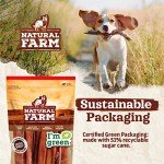 Natural Farm Beef Trachea (12 Inch, 8 Pack), 100% Beef Chews, Natural Glucosamine and Chondroitin for Joint & Hip Mobility, Bone Strength – Low Fat Crunchy & Crispy Treats for All Dogs