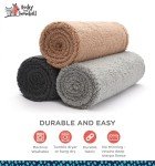 Rocky and Snowball Waterproof Dog Blankets for Large Dogs Washable - Sherpa Dog Blanket for Bed, Pet Covers for Couches and Sofas, Cars, 40x60 - Dark Grey