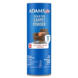 ADAMS Plus Carpet Powder, Kills Fleas and Ticks On Contact, Kills All Stages of the Flea Life Cycle, 30 Day Protection, Freshens and Deodorizes, Treats Up to 400 Sq Ft, 1LB