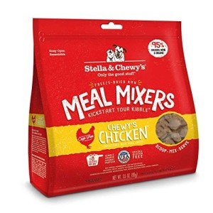 Stella & Chewy's Freeze Dried Raw Chewy’s Chicken Meal Mixers – Dog Food Topper for Small & Large Breeds – Grain Free, Protein Rich Recipe – 3.5 oz Bag