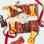 Thoughtfully Pets, Holiday Dog Gourmet Cookies Gift Set, Hand Decorated and Human Grade Ingredients, Crunchy Dog Biscuit Variety Pack Includes Bone Shaped Holiday Themes, 8 Piece Set