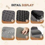 Romrol Dog Stairs Ramp for Beds Couches, Extra Wide Pet Steps with Durable Non-Slip Waterproof Fabric Cover, Dog Slope Stairs for Small Dogs and Cats or Pets Friendly, 3-Tiers