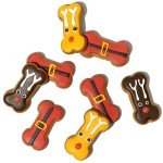 Thoughtfully Pets, Holiday Dog Gourmet Cookies Gift Set, Hand Decorated and Human Grade Ingredients, Crunchy Dog Biscuit Variety Pack Includes Bone Shaped Holiday Themes, 8 Piece Set