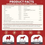 Glucosamine for Dogs, Joint Supplement for Dogs with Chondroitin, MSM, Omega-3, Hemp for Pain Relief, Hip and Joint Chews for Dogs with Calcium for Bone Health, 120 Soft Chews