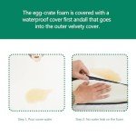 Indestructible Dog Bed Durable Orthopedic Dog Beds for Large Dogs Chew Proof Dog Bed with Removable Washable Cover Outdoor Dog Bed Waterproof Big Dog Bed for Create Pet Beds for Large Dogs(Grey)