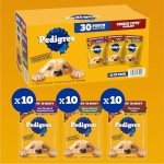 PEDIGREE CHOICE CUTS IN GRAVY Adult Soft Wet Dog Food 30-Count Variety Pack, 3.5 oz Pouches