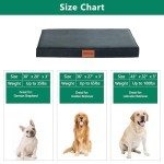 Indestructible Dog Bed Durable Orthopedic Dog Beds for Large Dogs Chew Proof Dog Bed with Removable Washable Cover Outdoor Dog Bed Waterproof Big Dog Bed for Create Pet Beds for Large Dogs(Grey)