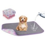 YUEPET Waterproof Dog Blankets, 2 Pack Washable Dog Blankets for Bed Couch Sofa Protector Fleece Flannel Puppy Blanket Soft Plush Reversible Throw Blanket for Small Dogs Puppy Cat 23"×16"(Purple+Pink)