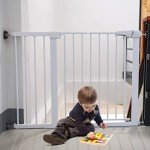 4 Pack Baby Gate Wall Protector Wall Cups for Child Pressure Mounted Stair Safety Gate, Protect Walls & Doorways from Pet & Dog Gates, Black