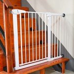 4 Pack Baby Gate Wall Protector Wall Cups for Child Pressure Mounted Stair Safety Gate, Protect Walls & Doorways from Pet & Dog Gates, Black